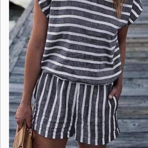 Venidress casual striped romper suit
